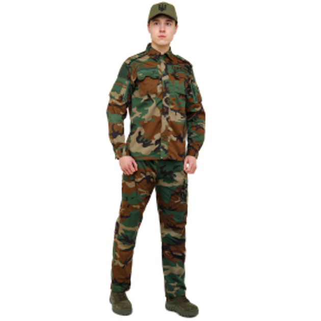 Костюм тактичний (сорочка та штани) Military Rangers ZK-SU1128 розмір: M Колір: Камуфляж Woodland - зображення 1