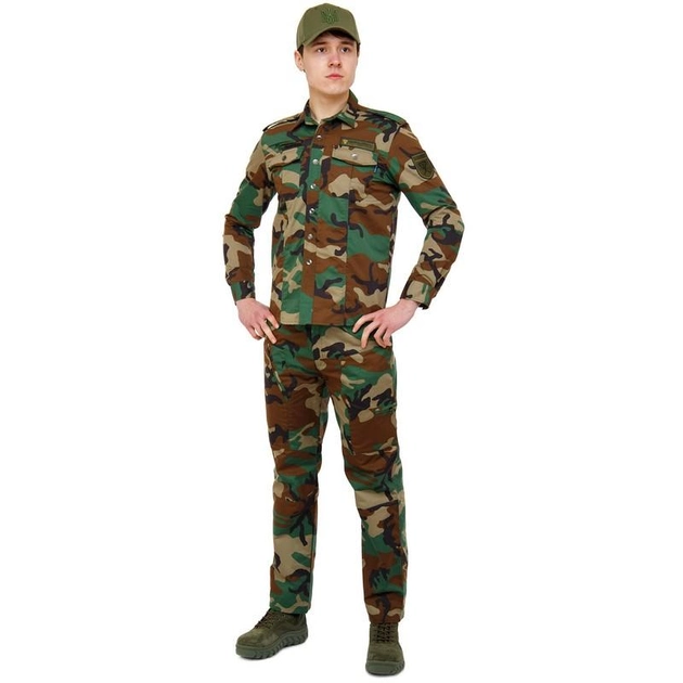 Костюм тактический (рубашка и брюки) Military Rangers ZK-SU1129 размер: L Цвет: Камуфляж Woodland - изображение 1