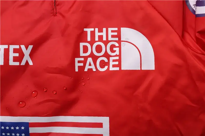 Куртка ветровка с тонкой подкладкой водонепроницаемая the dog face для собак красная M размер - изображение 8