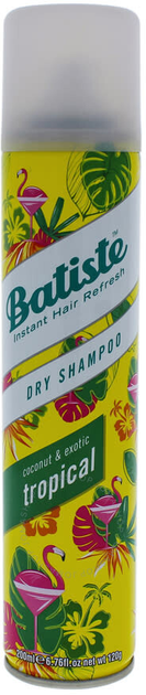 Suchy szampon Batiste Dry Shampoo Coconut&Exotic Tropical 200 ml (5010724527511) - obraz 1