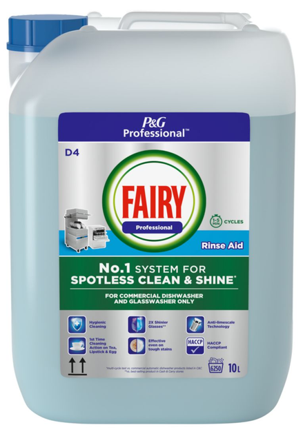 Мийний засіб для посудомийної машини Fairy Jar P&G Professional Rinse Aid 10 л (8700216157209) - зображення 1