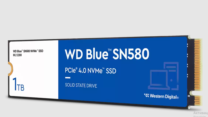 Накопитель SSD WD Blue SN580 1TB M.2 PCIe 4.0 NVMe WDS100T3B0E - изображение 3