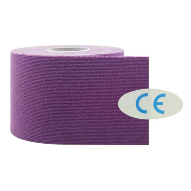 Пластир Кінезіо тейп для тейпування Kinesiology Tape 5 м Фіолетовий - зображення 2