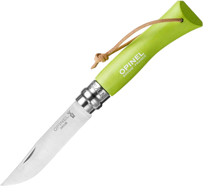 Нож Opinel 7 Trekking Светло-зеленый (2046396) - изображение 1