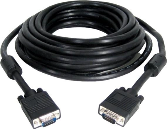 Kabel multimedialny Gembird USB 2.0 AM-BM czarny 3 m (CC-PPVGA-20M-B) - obraz 2