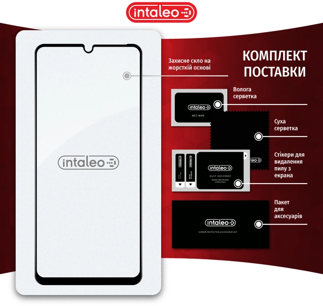 Захисне скло для смартфона ZTE Blade A72S/A52/A72/V40 Vita/V50 Vita Intaleo 9H 3D Black (1283126575839) - зображення 8