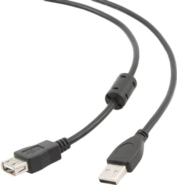 Кабель Cablexpert USB Type A-USB Type A 1.8 m Black (8716309052139) - зображення 1