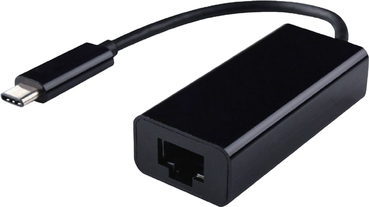 Kabel Cablexpert RJ-45-USB Type C 0.15 m Czarny (8716309097673) - obraz 1