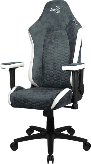 Крісло Aerocool Crown AeroSuede Steel Синє AEROCROWN-STEEL-BLUE (4711099471225) - зображення 6