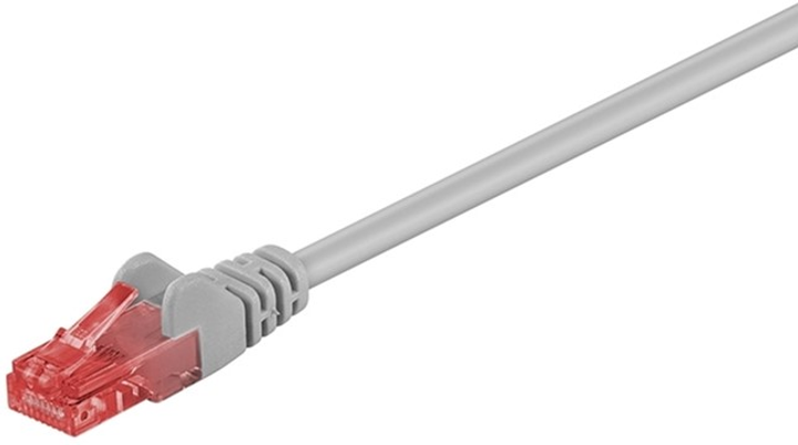 Patchcord Goobay RJ45 Cat 6 SFTP szary 1 m (4040849508868) - obraz 1