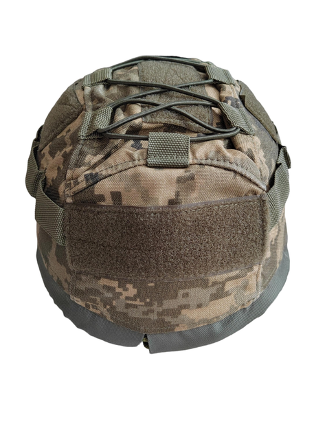 Кавер-чохол на тактичний шолом MICH універсальний з підсумком для АКБ (піксель) - изображение 2