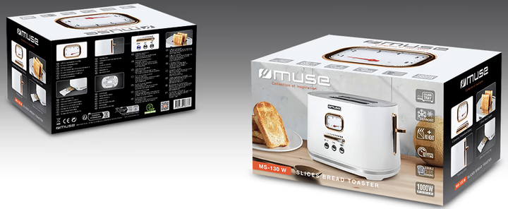 Тостер MUSE MS-130W - зображення 5