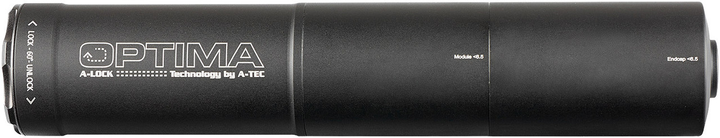 Глушник A-TEC Optima-45 - кал. 6.5 мм (під кал. 243 Win; 6,5х47 Lapua; 260 Rem і 6,5x55) швидкознімний. - зображення 1