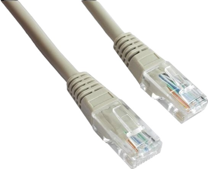 Patch cord Cablexpert cat5 e PP12 RJ-45-RJ-45 0.5 m Szary (8716309020534) - obraz 1