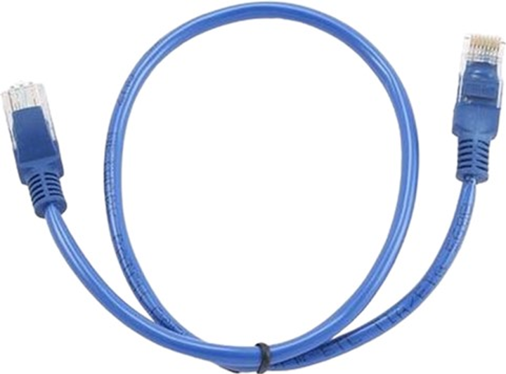 Патч корд Cablexpert cat5 e PP12 0.5 m Blue (8716309038539) - зображення 1