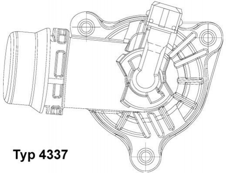 Термостат WAHLER 4337105D BMW 3 Series, 1 Series, X3, 5 Series, X1 11537510959 - изображение 1