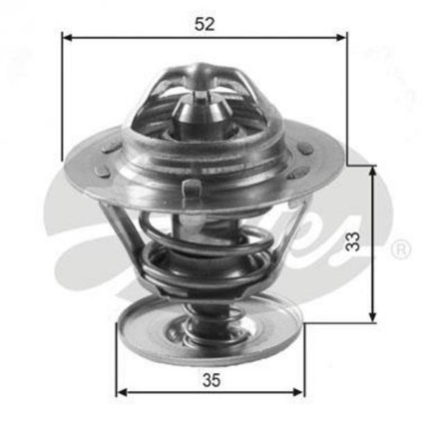 Термостат Gates TH12588G1 Ford Transit, Mondeo, Scorpio, Focus, Sierra, Fiesta, Connect, S-Max, Galaxy, C-Max 1086282, 1E0715171, 1E0715171A - изображение 1