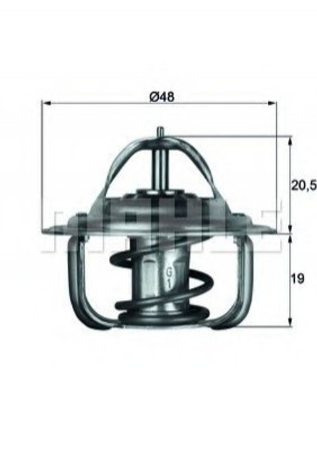 Термостат MAHLE/KNECHT TX183D Chrysler 300C, 300 M; Dodge CHARGER 0489217AA, 4792699AA, 4792106 - зображення 1