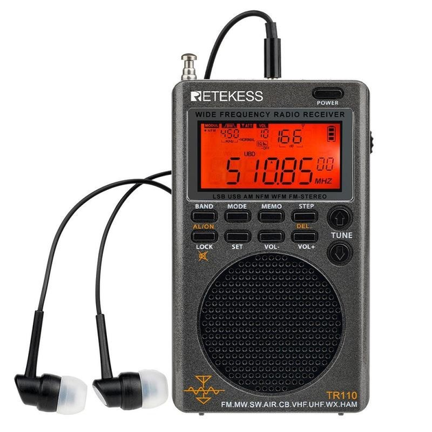 RETEKESS TR110 портативный всеволновой радиоприемник AM/FM/SW/CB/Air ...