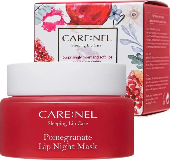Ночная маска для губ Carenel Pomegranate Lip Night Mask с гранатом 23 г (8809584962795) - Фото 1 Ночная маска для губ Carenel Pomegranate Lip Night Mask с гранатом 23 г (8809584962795) - изображение 1