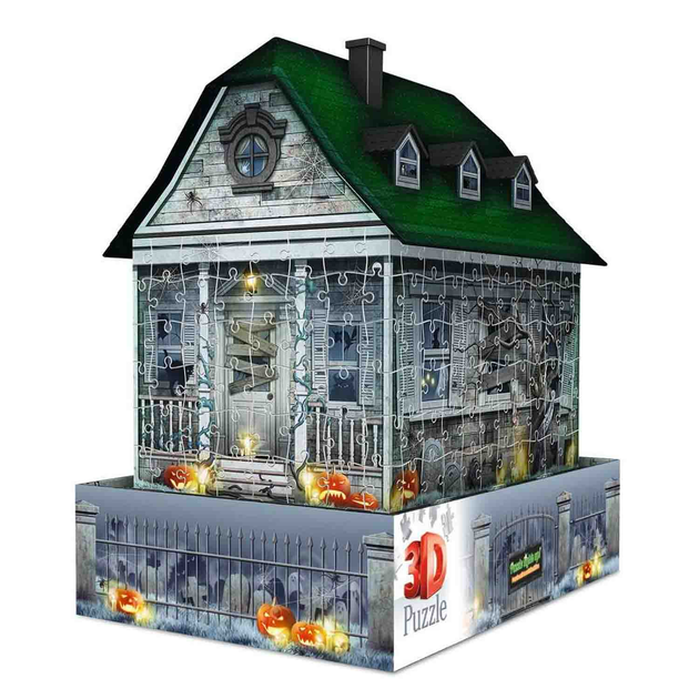 3D-пазл Ravensburger - Моторошний будинок вночі 29.5 х 11.6 см 219 елементів (4005556112548) - зображення 2