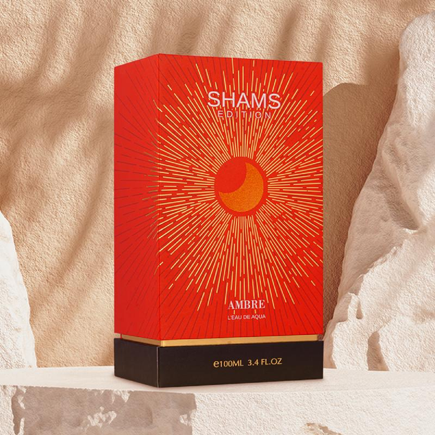 Perfumy unisex Hamidi Shams Ambre L'eau de Aqua Parfum 100 ml (6294015167993) - obraz 3