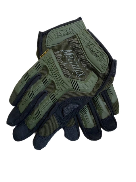 Перчатки с пальчиками Mechanix Wear XL Олива - изображение 1
