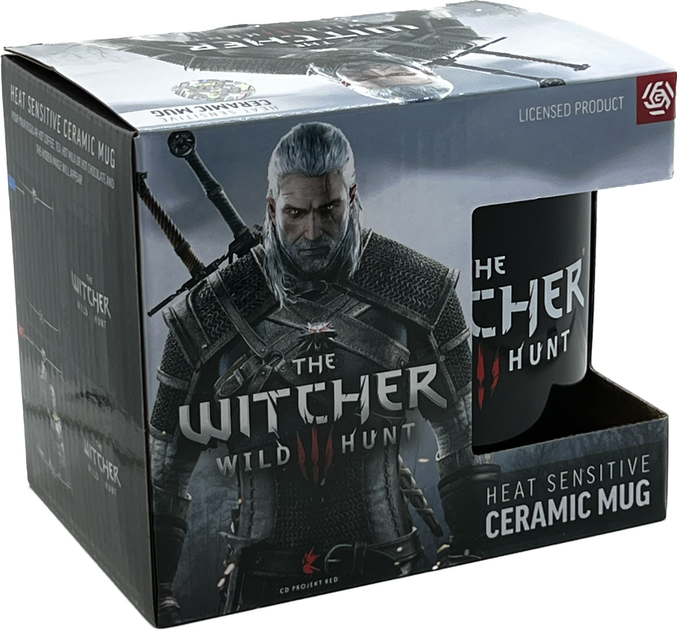 Kubek z serii The Witcher Signs heat reveal mug 480 ml (5908305243342) - obraz 5