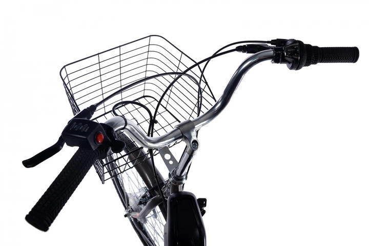Электровелосипед E-Motion 26" складной с корзинкой и багажником низкая рама 17" 36V 10Ah 350W Черно-зеленый (e-motion) - изображение 5