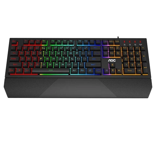 Клавиатура игровая AOC GK200 мембранно-механическая Gaming RGB радужная подсветка USB - Фото 2 Клавиатура игровая AOC GK200 мембранно-механическая Gaming RGB радужная подсветка USB - изображение 2