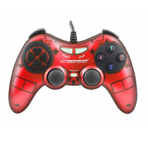 Геймпад провідний Esperanza gamepad EG105R 1.8м - изображение 3