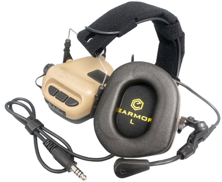 Активні захисні навушники Earmor M32 MOD3 (TN) Tan - изображение 2