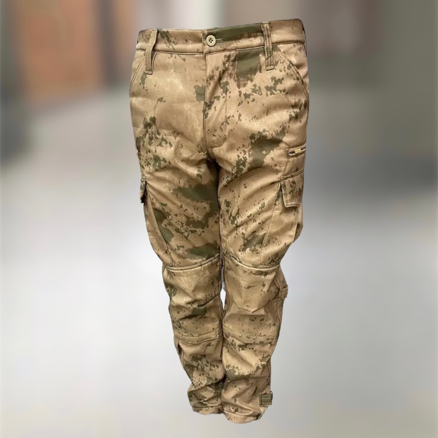 Штани штани флісом утеплені тактичні софтшелл розмір колір з жандарм, для військових xl, combat, - зображення 1