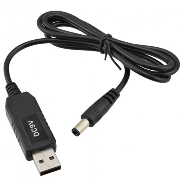 Кабель питания для роутеров USB на DC для роутера з 5v на 9v 0.6A 5.5 х ...