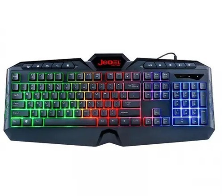 Клавиатура с подсветкой клавиш JEDEL K504 RGB (Eng/Рус/Укр) Игровая ...