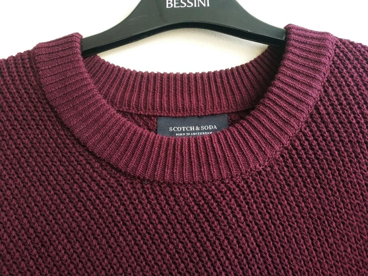 Вязаний джемпер Scotch&Soda Amsterdam, L-XL Марсала - изображение 4