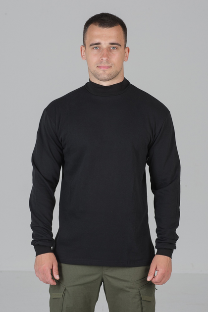 Базовый мужской гольф теплый цвет черный 60 - изображение 1
