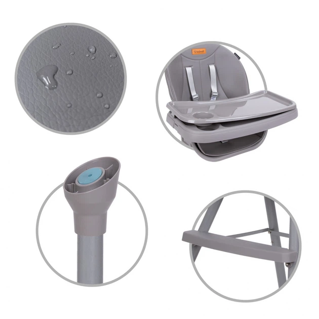 Стульчик для кормления 4в1 Kidwell Eatan Grey - изображение 3