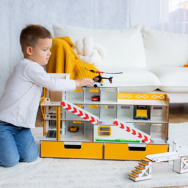 Гараж-парковка NestWood з ліфтом та органайзером Maxi жовтий