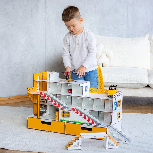 Гараж-парковка NestWood з ліфтом та органайзером Maxi жовтий