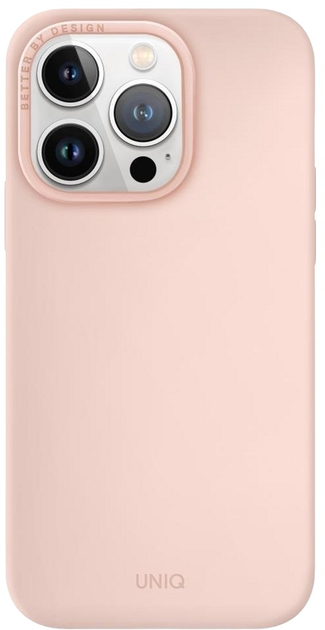 Панель Uniq Lino Hue для Apple iPhone 14 Pro Blush pink (8886463681992) - зображення 1