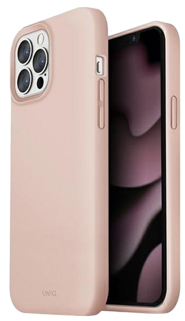 Etui Uniq Lino do Apple iPhone 13 Pro Max Różowy (8886463678138) - obraz 1