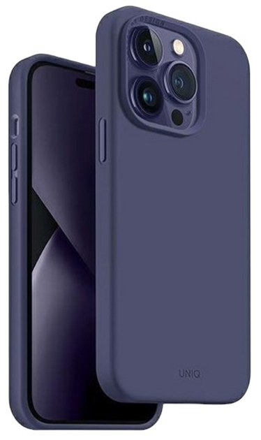 Панель Uniq Lino для Apple iPhone 14 Pro Max Purple fig (8886463682050) - зображення 1