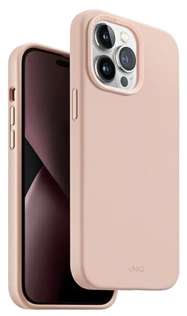 Панель Uniq Lino для Apple iPhone 14 Pro Max Pink blush (8886463681664) - зображення 1