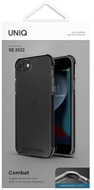 Панель Uniq Combat для Apple iPhone SE 2022/SE 2020/7/8 Carbon black (8886463680377) - зображення 5