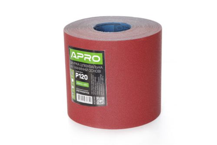 Папір шліфувальний APRO P240 рулон 200мм*50м (тканинна основа) - зображення 1