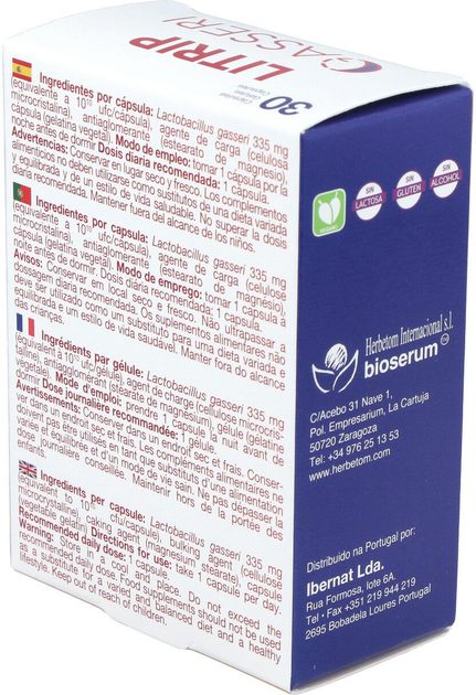 Дієтична добавка Bioserum Litrip Gasseri 30 капсул (8427268117523) - зображення 4