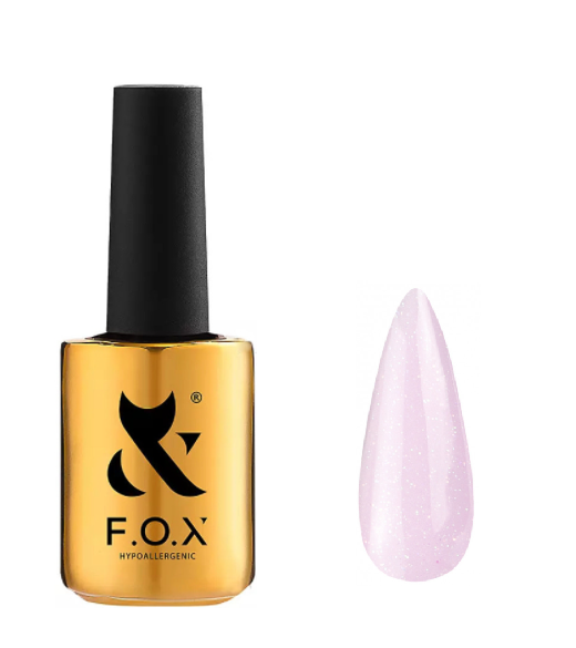 База каучуковая для гель-лака F.O.X Cover Base Shimmer 003 сиреневый с шиммером 14 мл - Фото 1 База каучуковая для гель-лака F.O.X Cover Base Shimmer 003 сиреневый с шиммером 14 мл - изображение 1