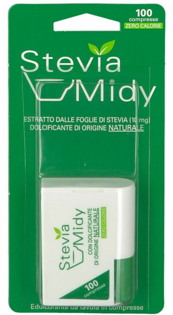 Дієтична добавка ESI Stevia Midy 100 таблеток (8008843009954) - зображення 1