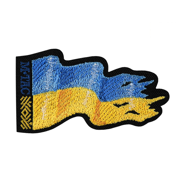 M-Tac нашивка прапор України бойовий (вишивка) Black - зображення 1